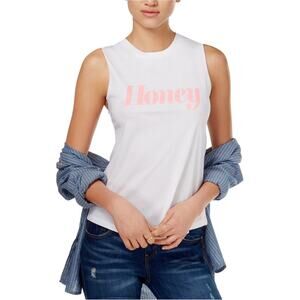 CHRLDR “Honey” White Sleeveless Top